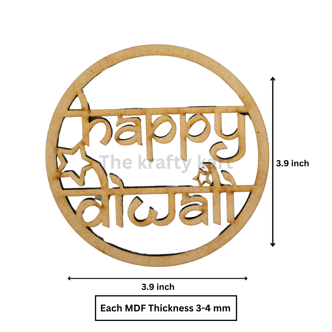 MDF Cutout - Happy Diwali