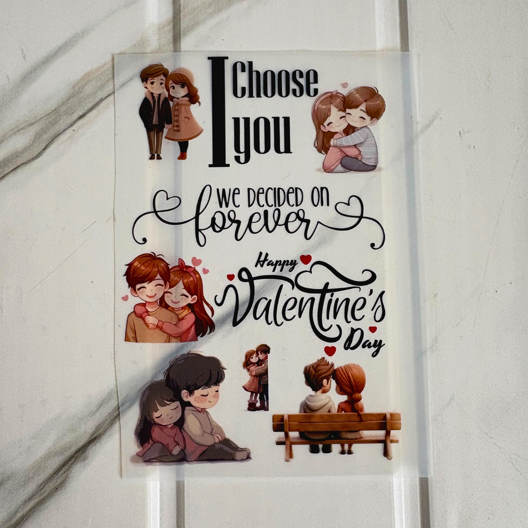 Insert Sheet - Valentine Cartoon Couple