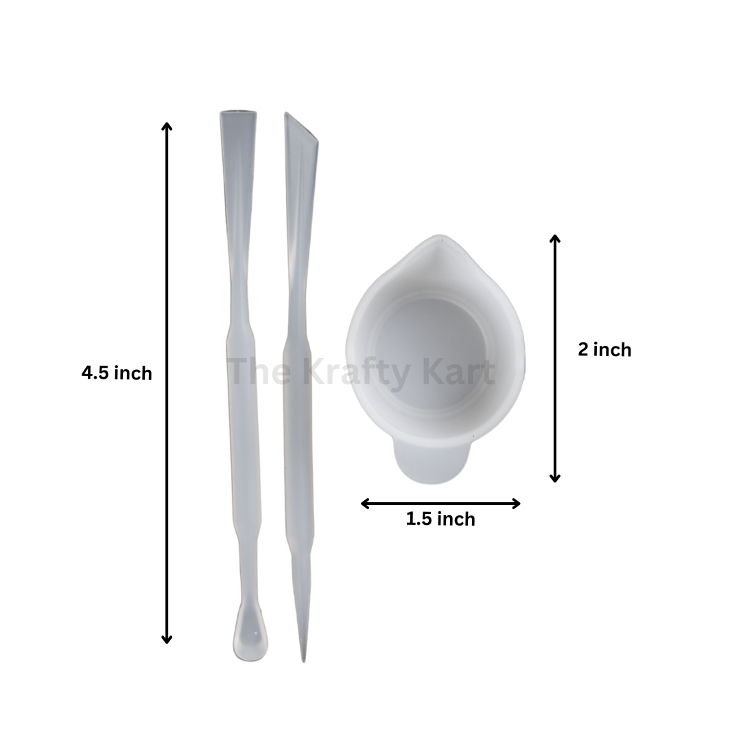 Mixing Cup With 2 Silicon Brush Mould