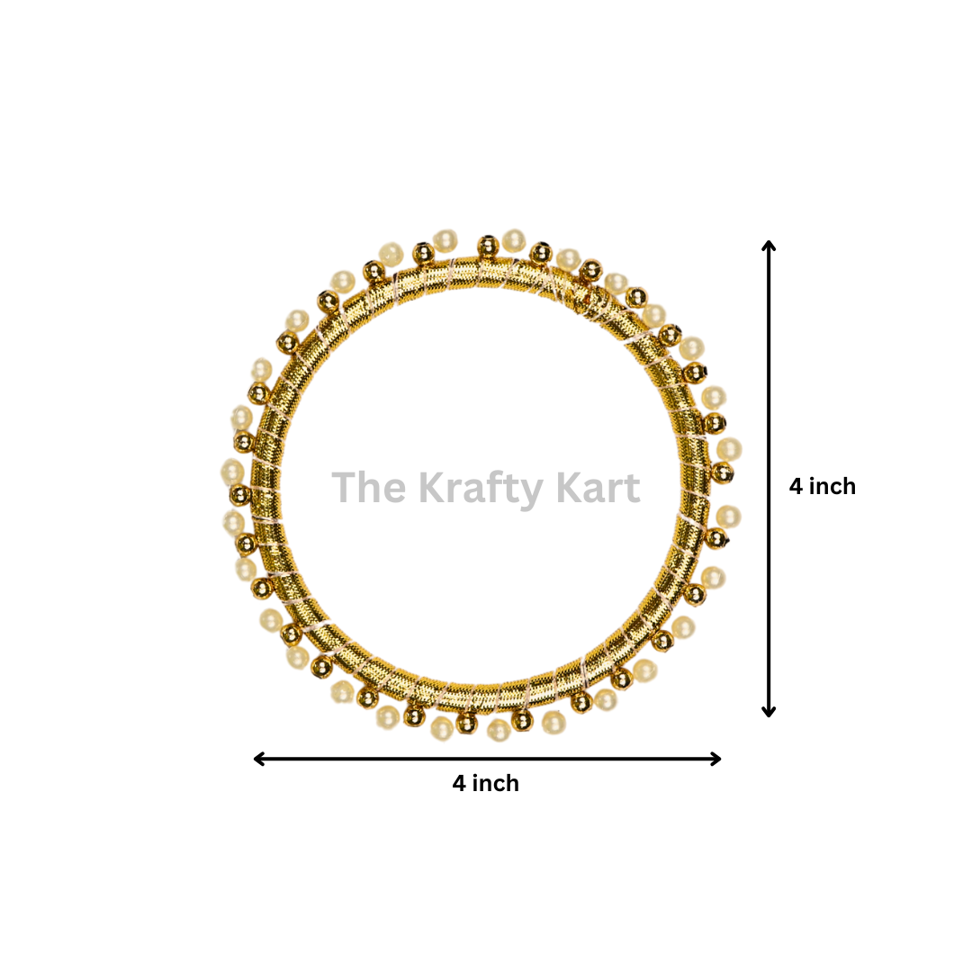Golden Traditional Pearl Ring (B)