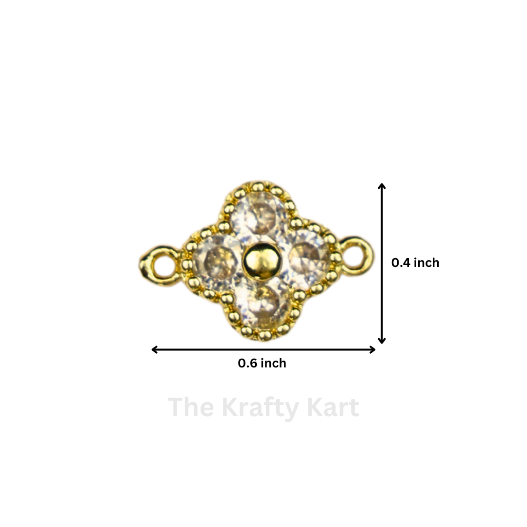 Diamond Charm - Four Leaf