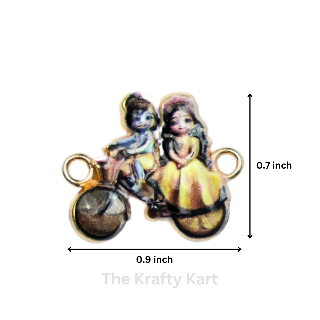 3D Rakhi Charm - Radha & Krishna (A)