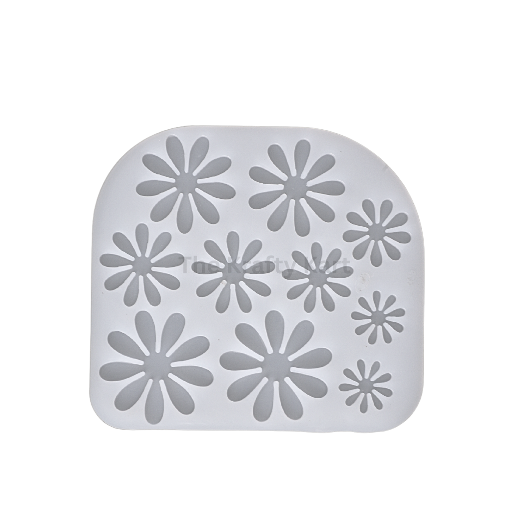 10 Cavity 3D Flower Mould