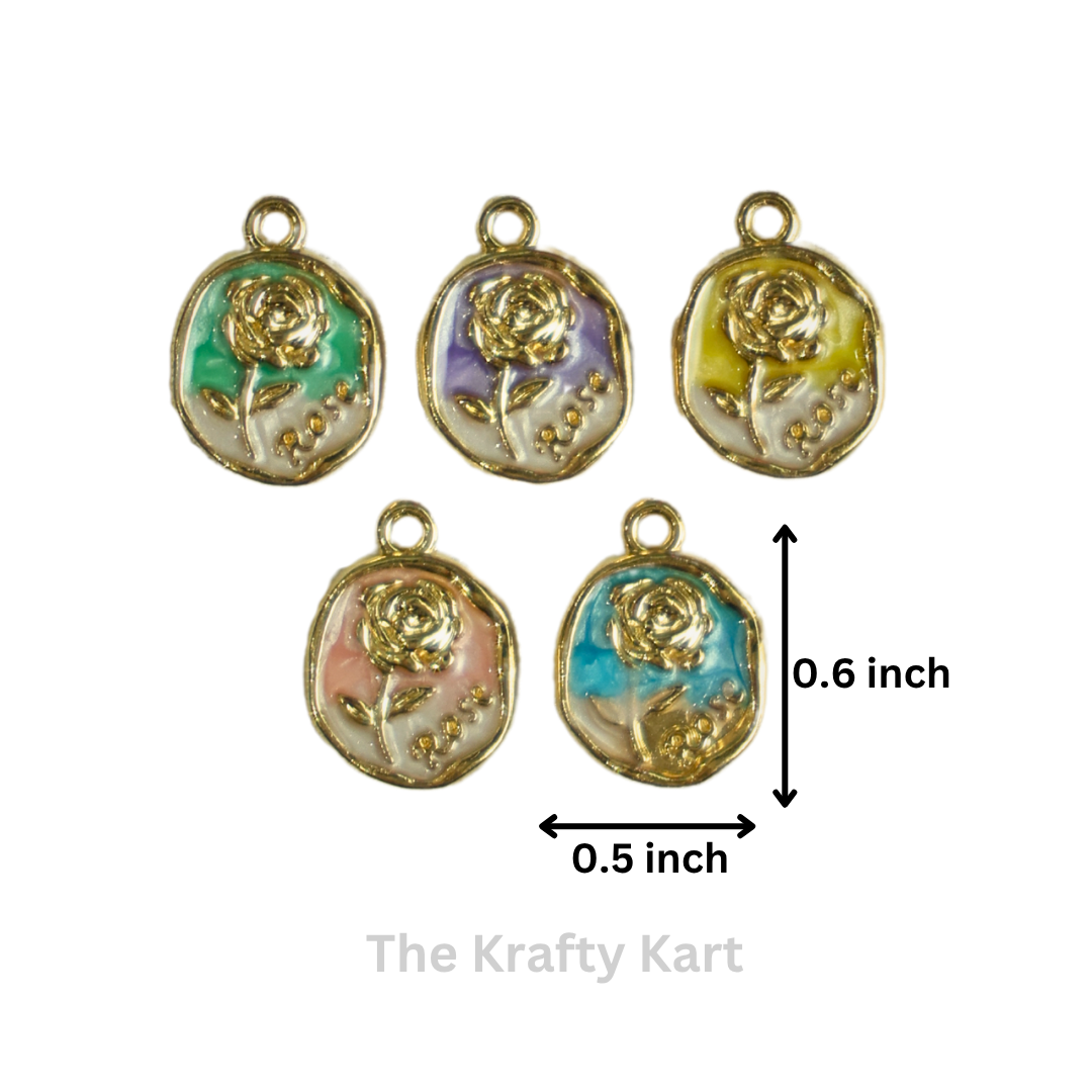 Charm - Vintage Rose