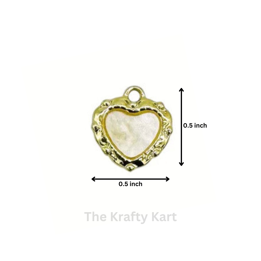 Anti-Tarnish Heart Charm Pendant (A)