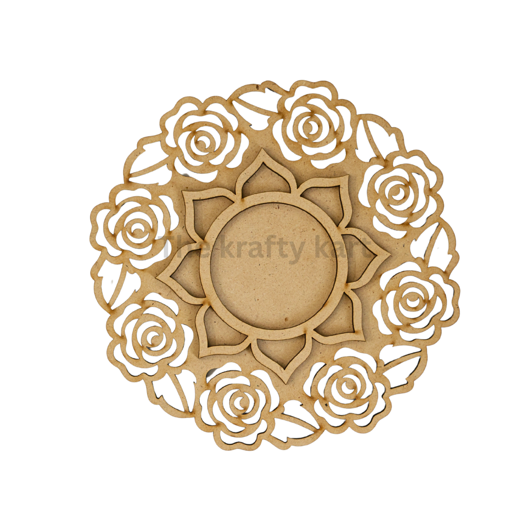 MDF Diwali T-Light Holder (P)