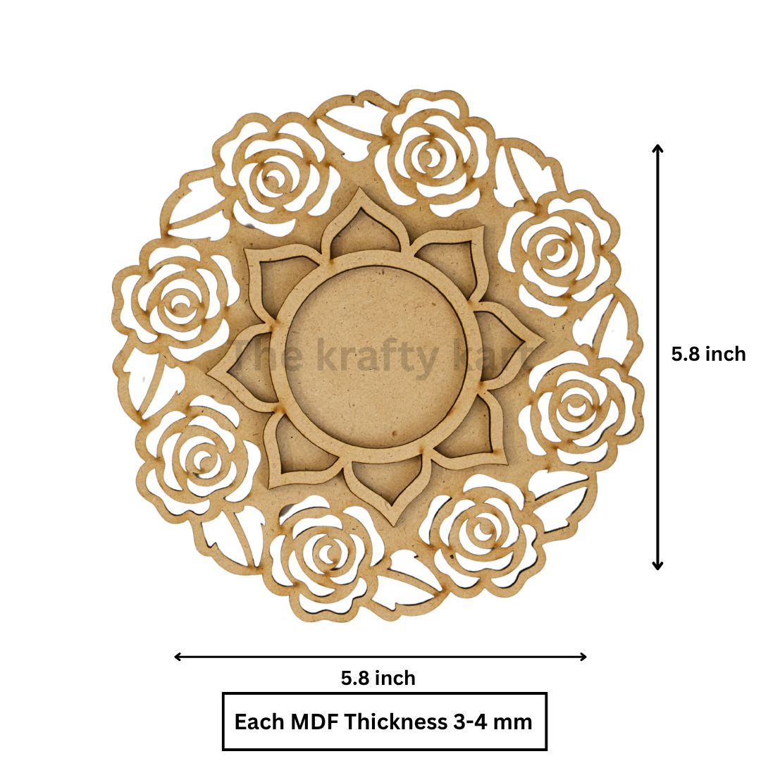 MDF Diwali T-Light Holder (P)