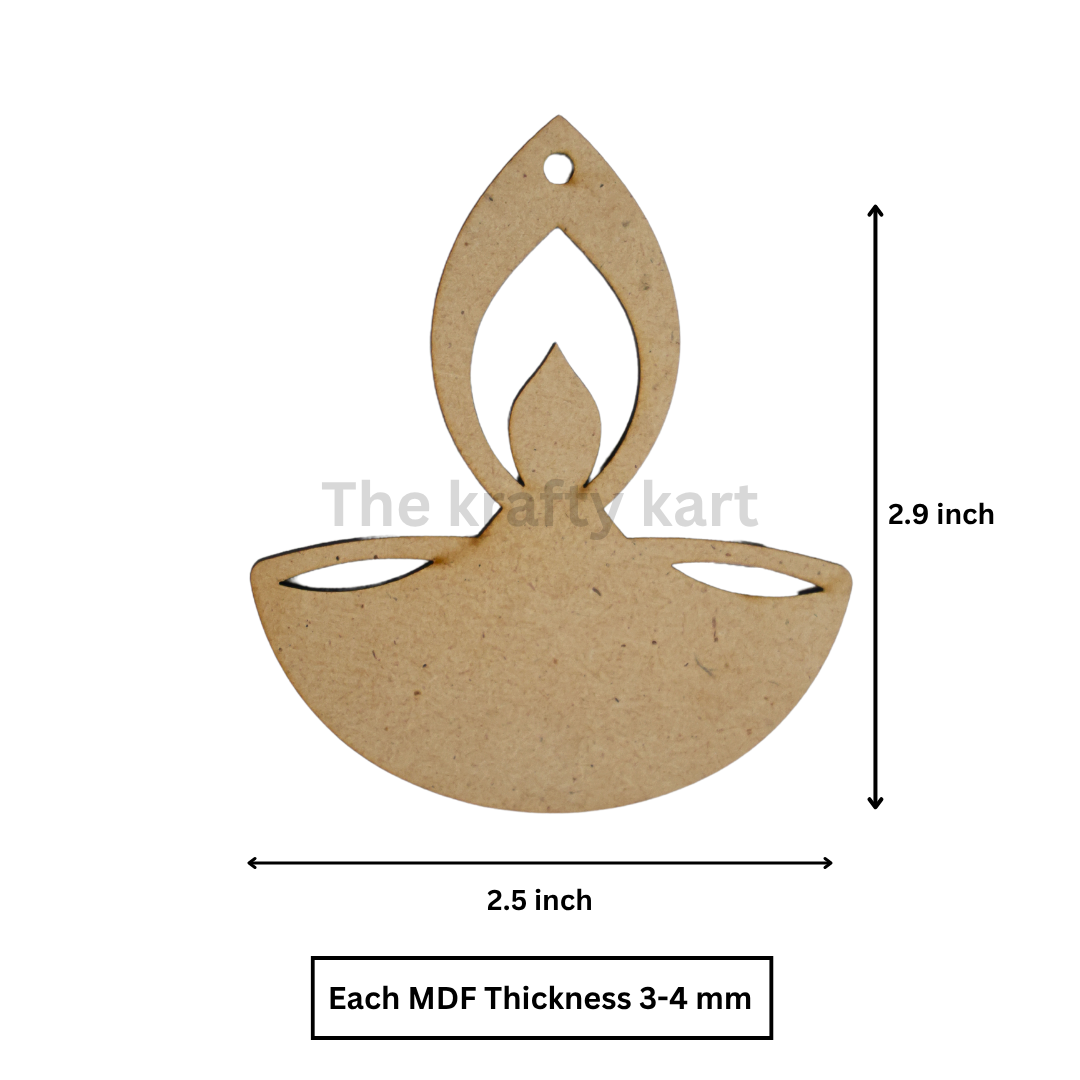 MDF Diwali Cutout - Diva (B)