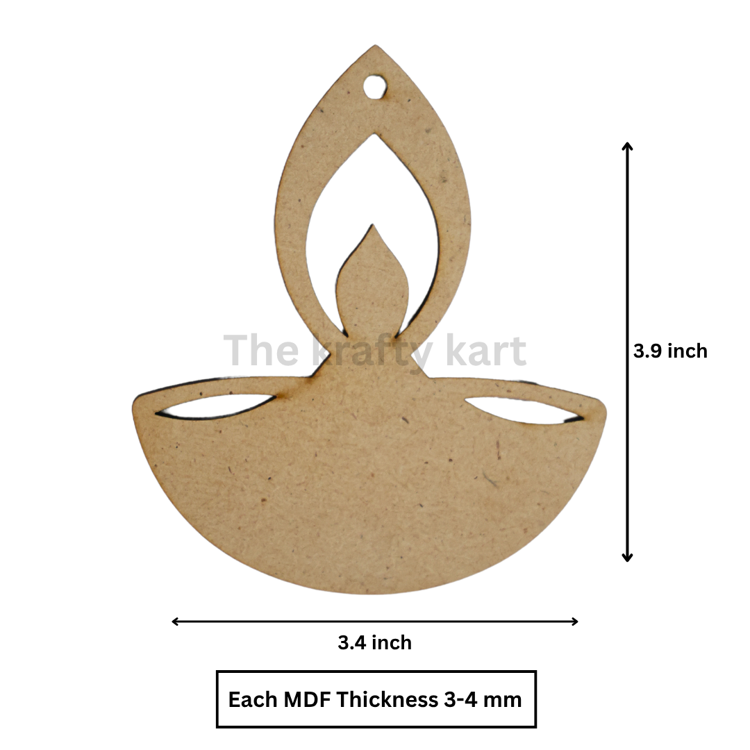 MDF Diwali Cutout - Diva (B)
