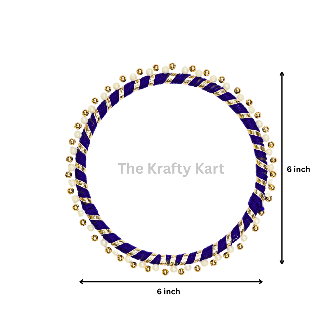 Traditional Pearl Ring (Blue)