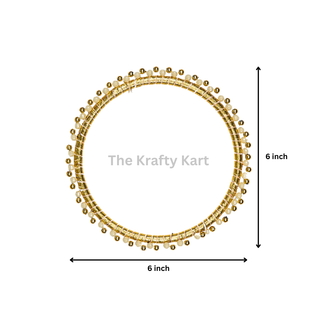 Golden Traditional Pearl Ring (B)
