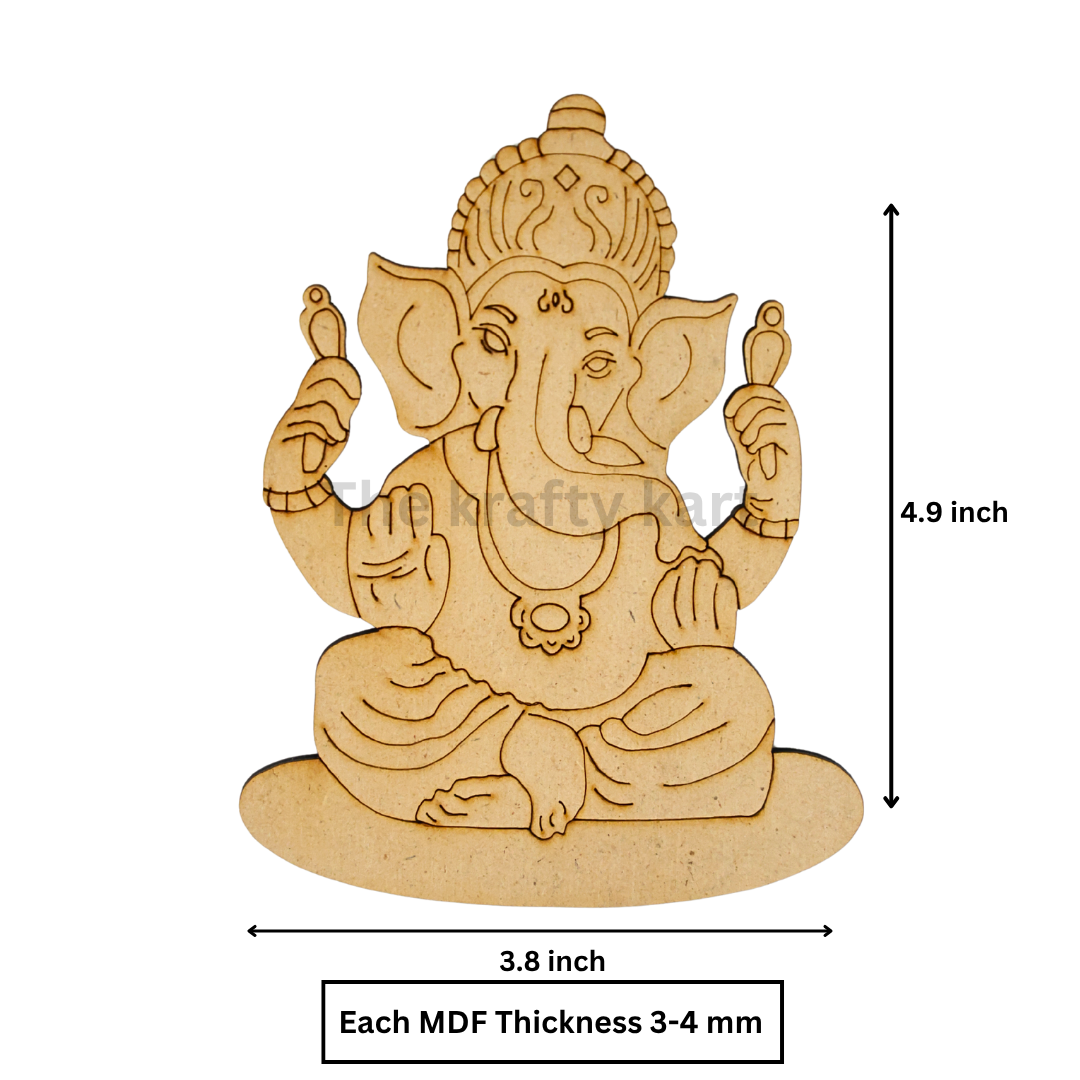 MDF Diwali Cutout - Ganeshji (B)