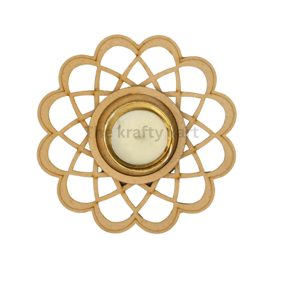 MDF Diwali T-Light Holder (Q)