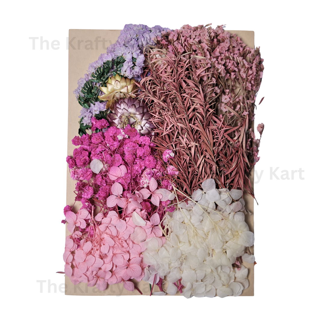 Dark Pink Dry Flower Packet