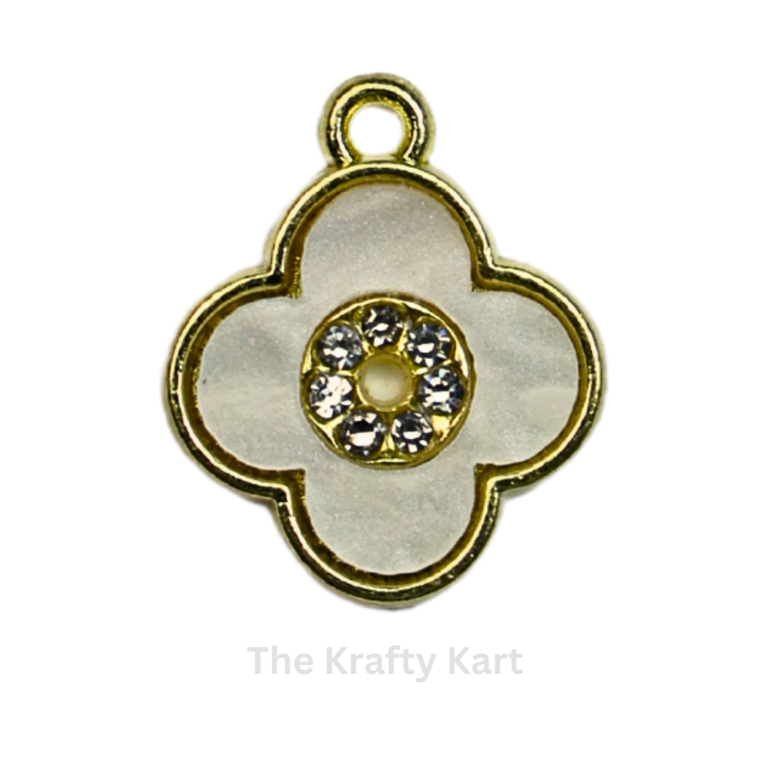 Mother Pearl Clover Charm (B)