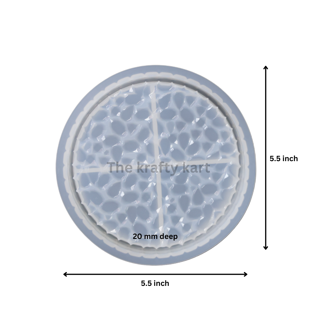 Round Druzzy Plate Mould