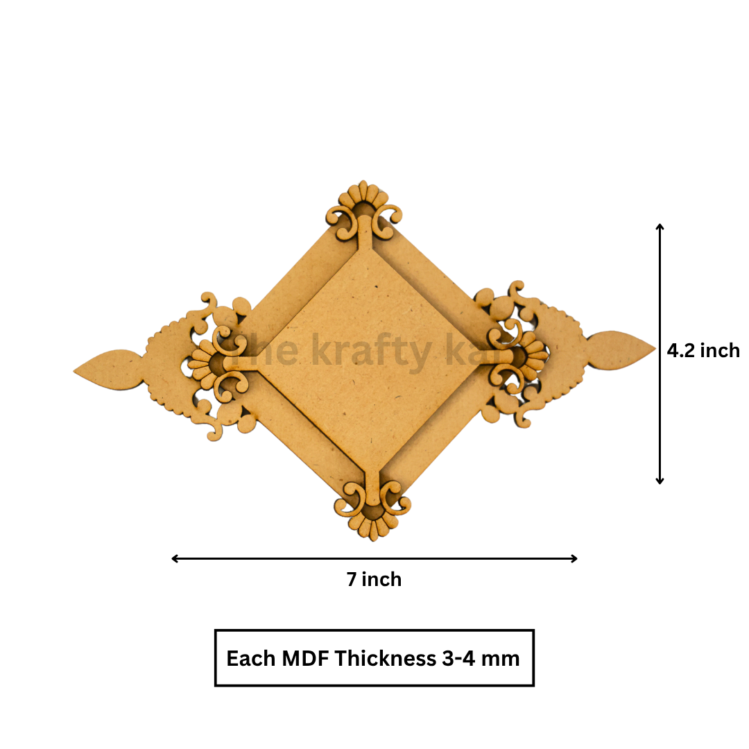 MDF Diwali T-Light Holder (I)