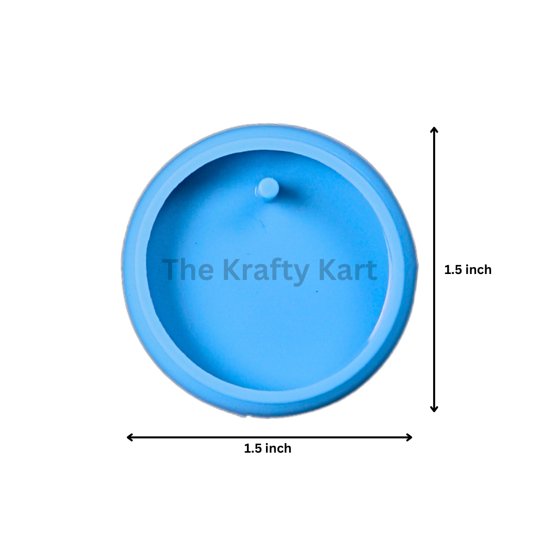 Round Curve Keychain Blue Mould