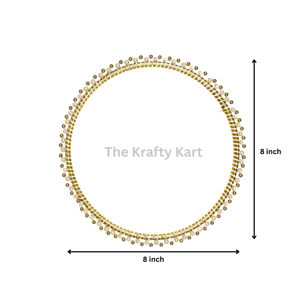 Golden Traditional Pearl Ring (B)