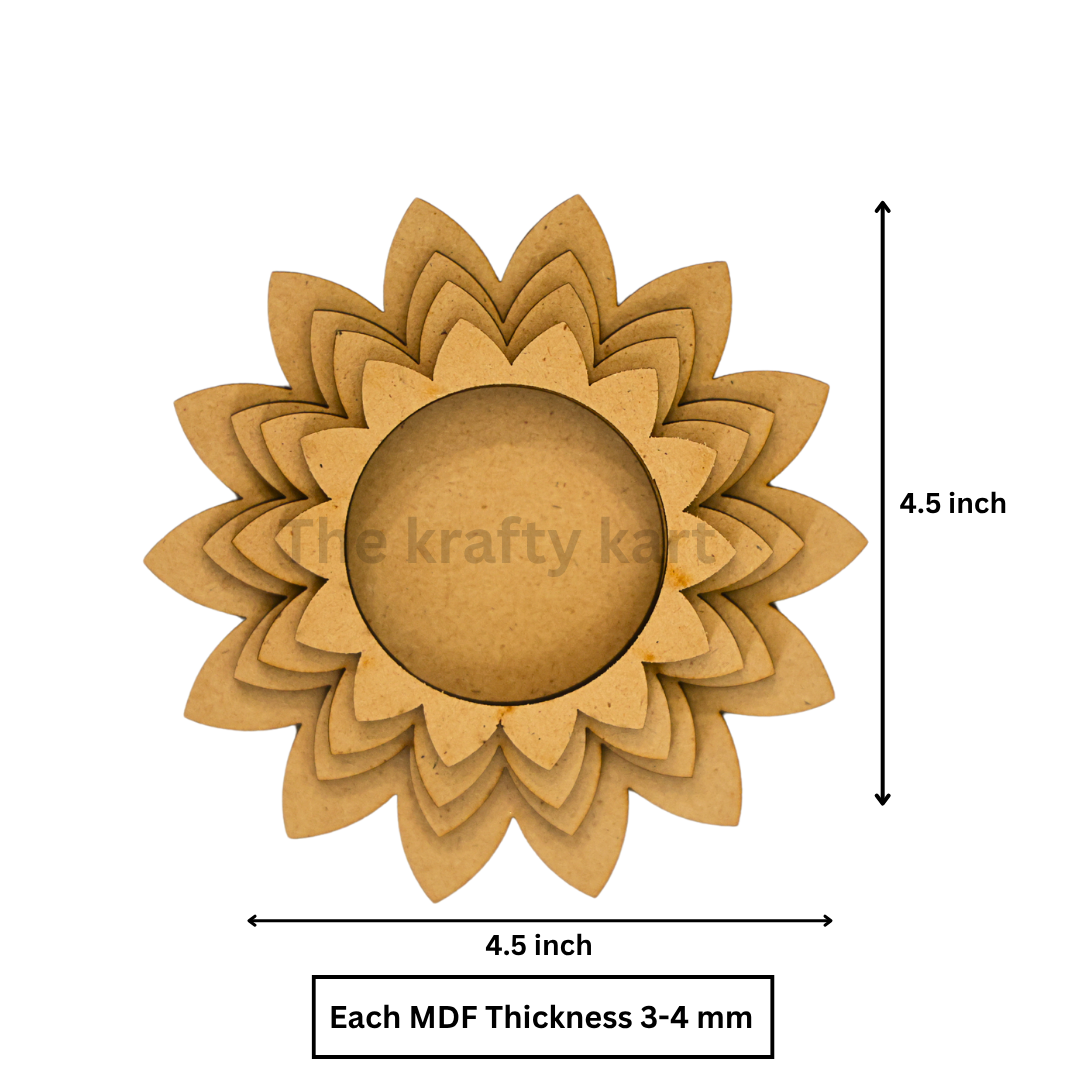 MDF Diwali T-Light Holder (G)
