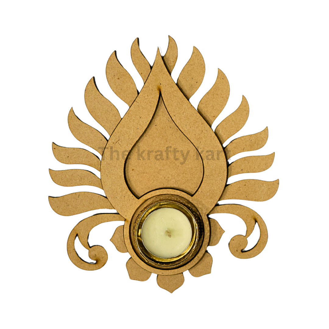 MDF Diwali T-Light Holder (D)
