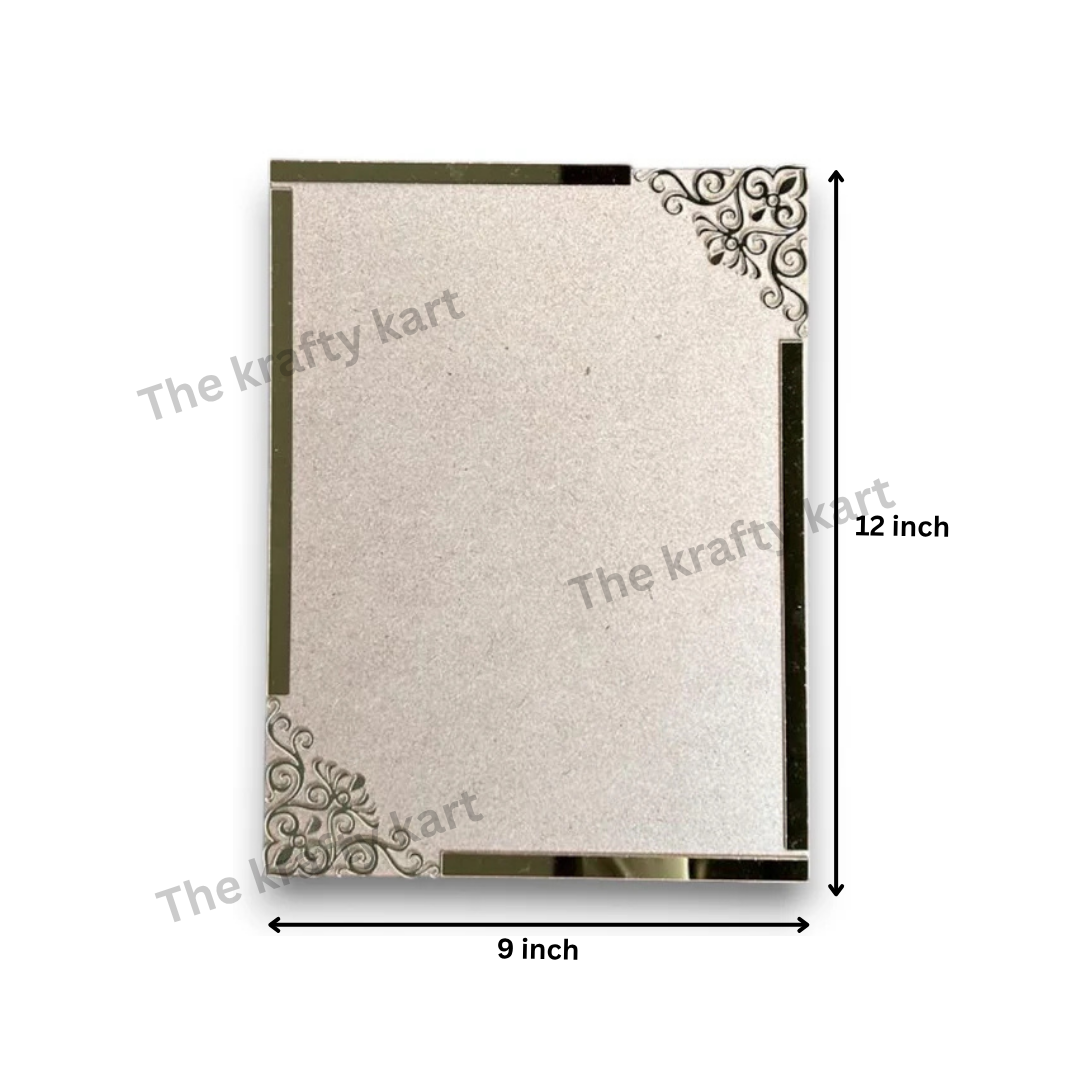 Custom MDF And GOlden Acrylic Border
