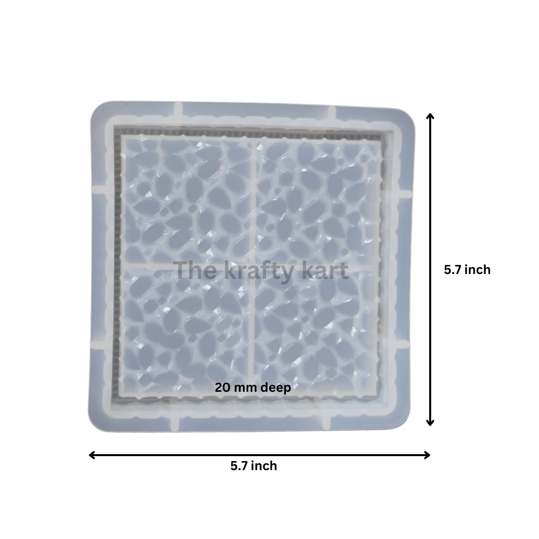 Square Druzzy Plate Mould