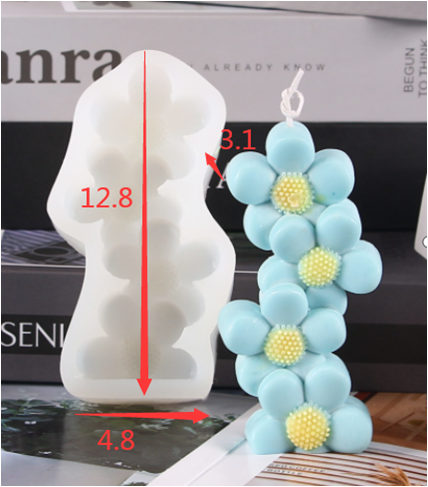 Daisy Flower Candle Mould