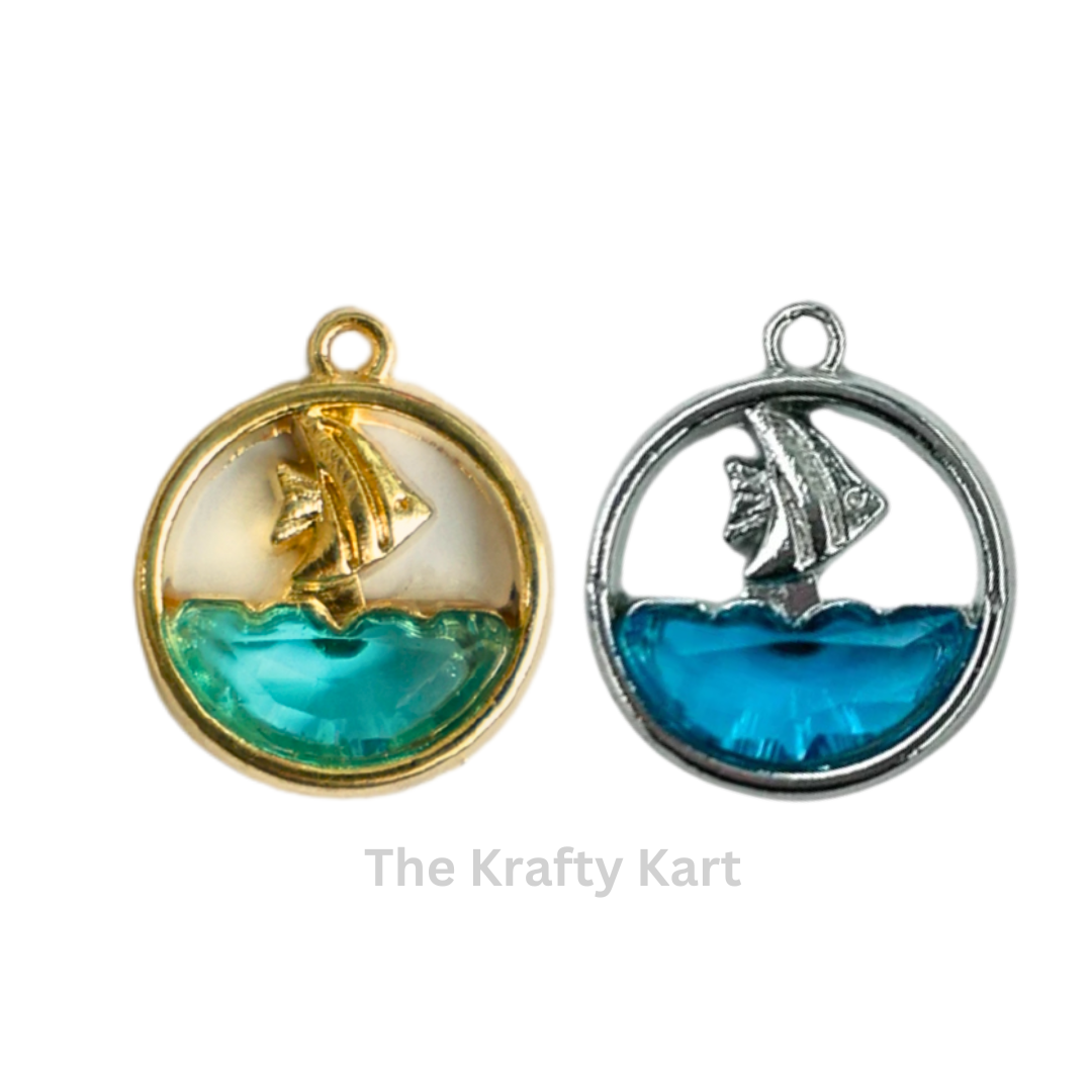 Anti-Tarnish Ocean Charm Pendant (A)