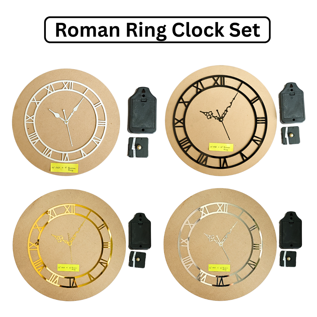 Roman Ring Clock Set