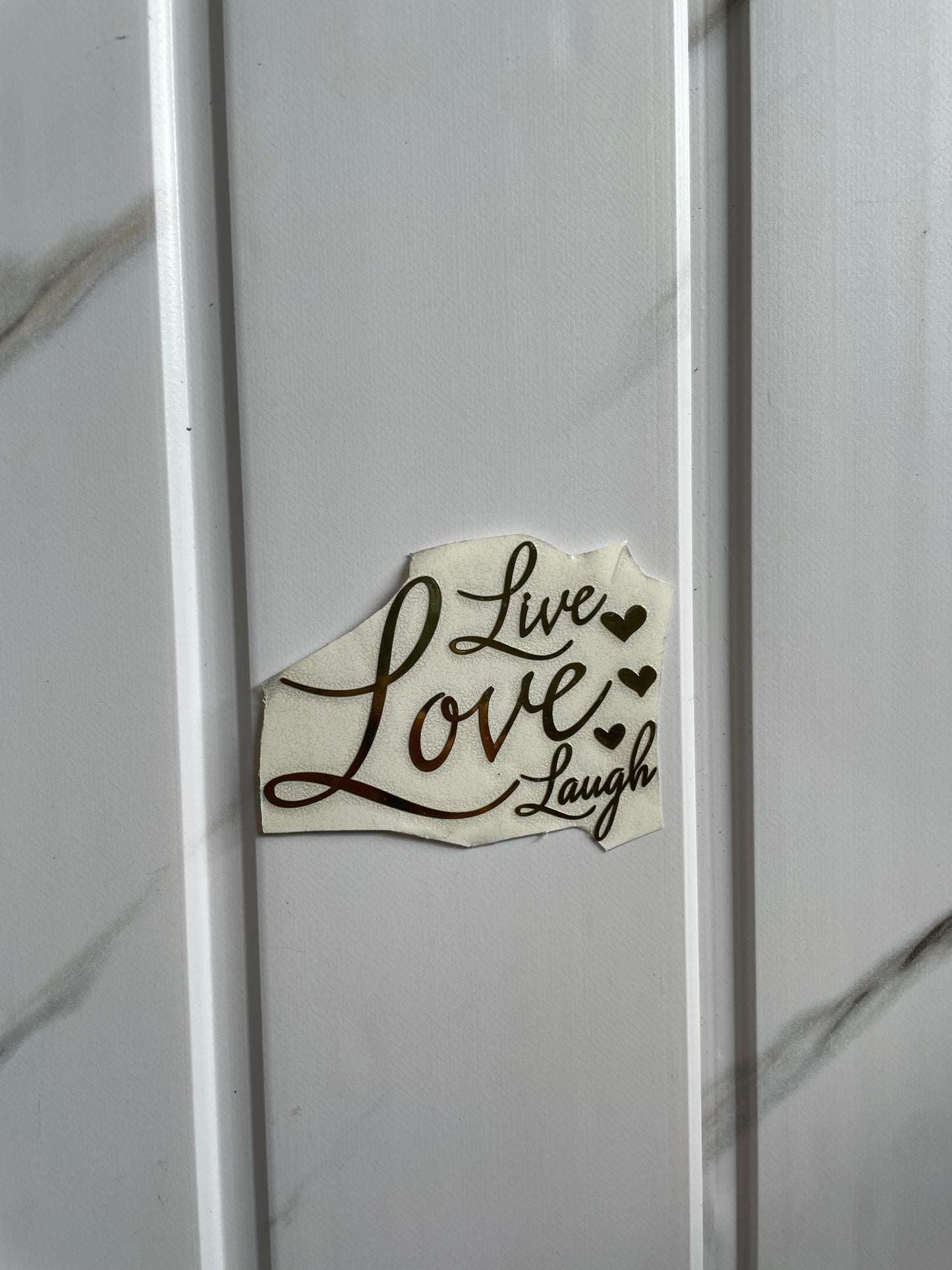 Metal Sticker - Live Love Laugh
