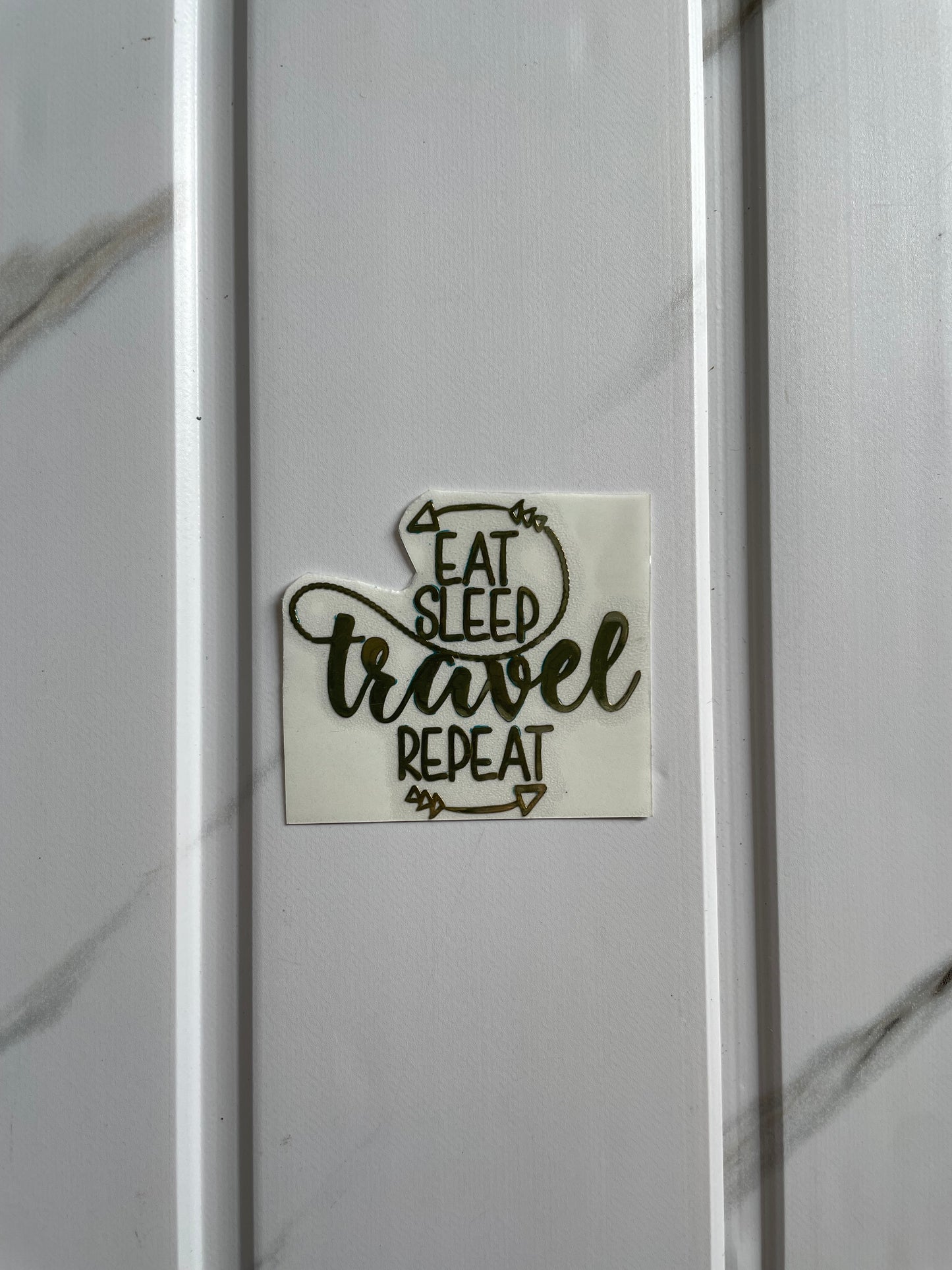 Metal Sticker - Eat Sleep Travel Repeat