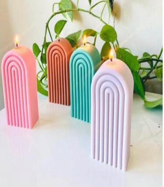 Semi Oval Candle Mould