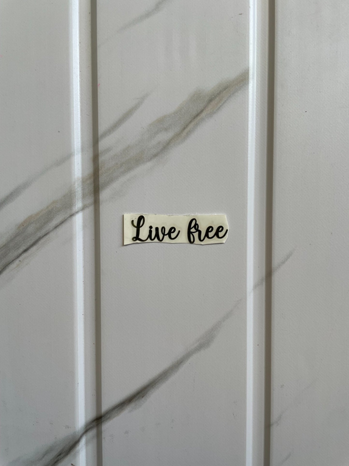 Metal Sticker - Live Free