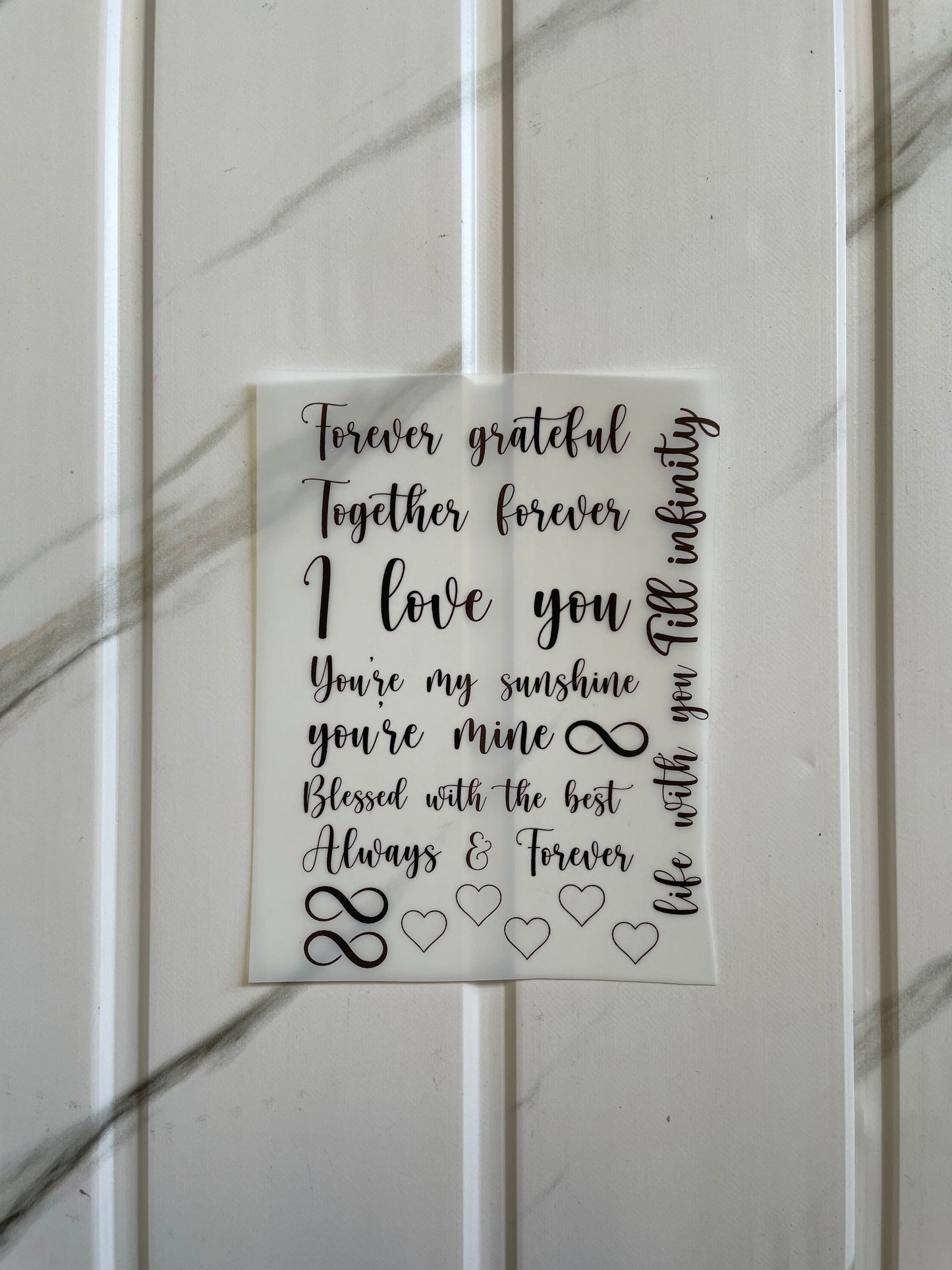 Insert Sheet - Mix Thoughts (C)