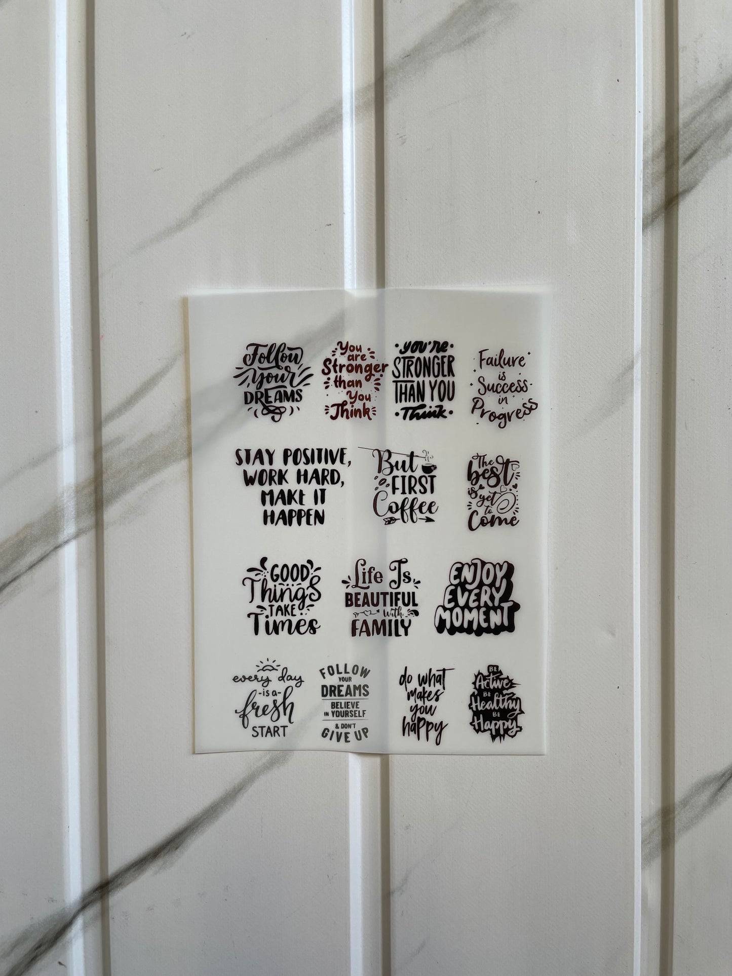 Insert Sheet - Mix Thoughts (B)