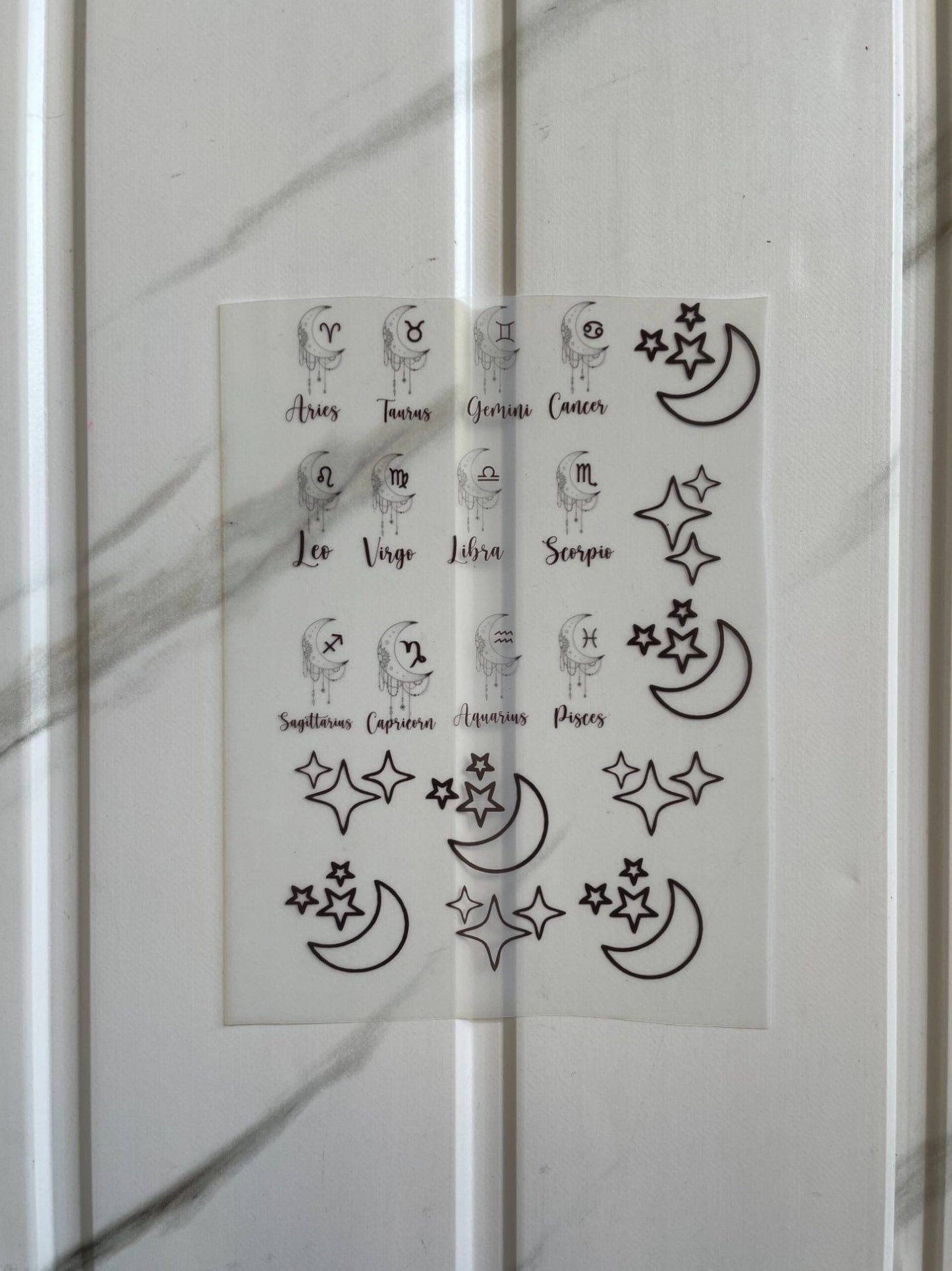 Insert Sheet - Zodiac Sign