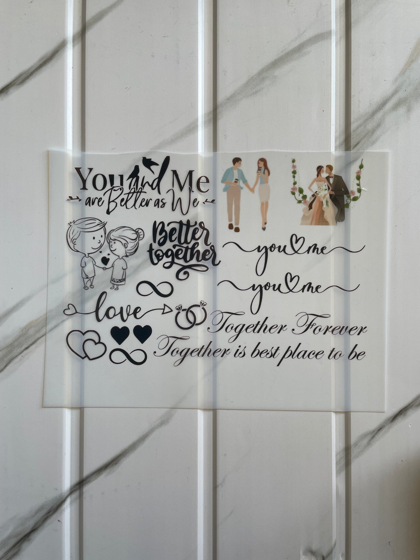 Insert Sheet - Couple