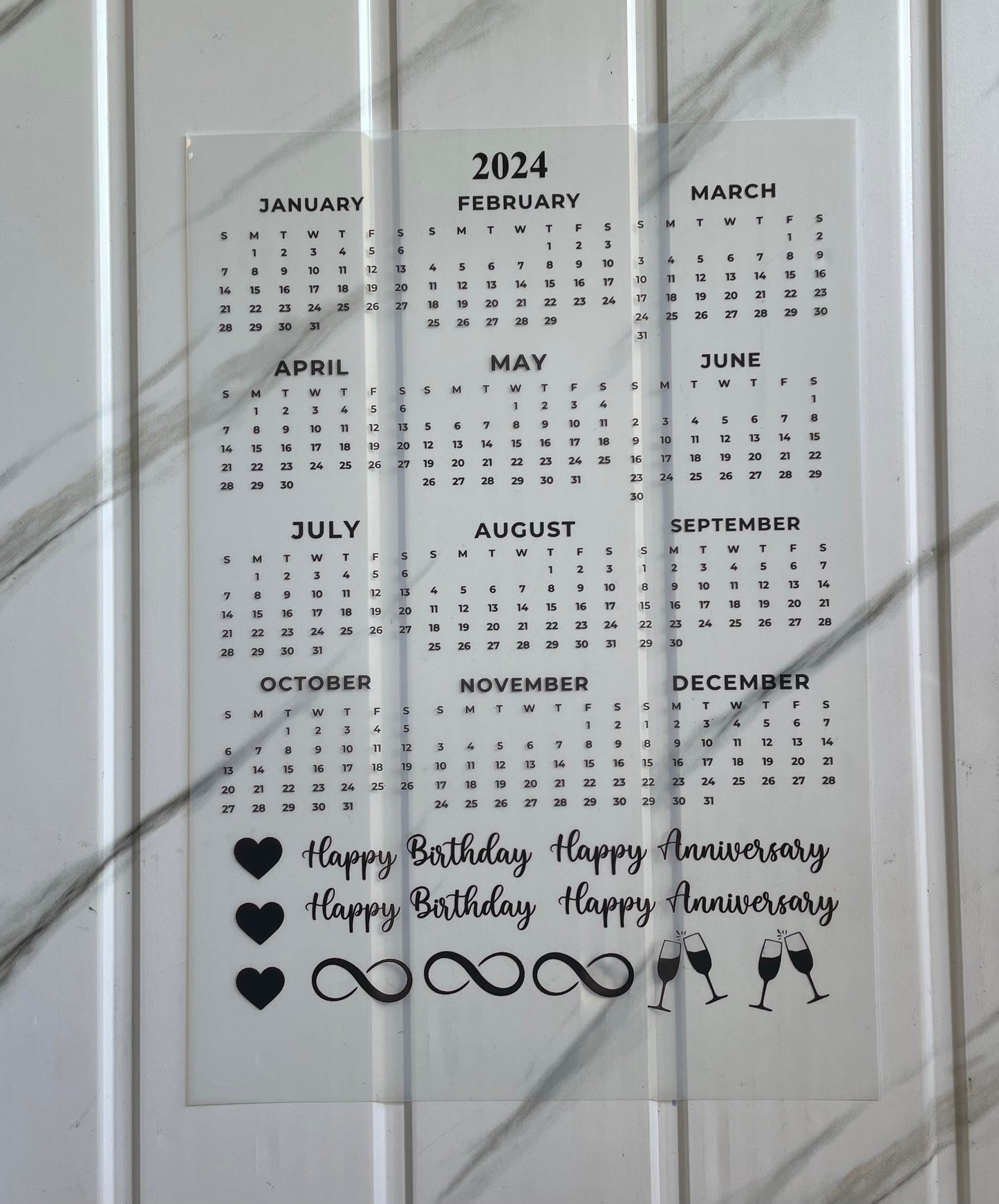 Insert Sheet - Calendar