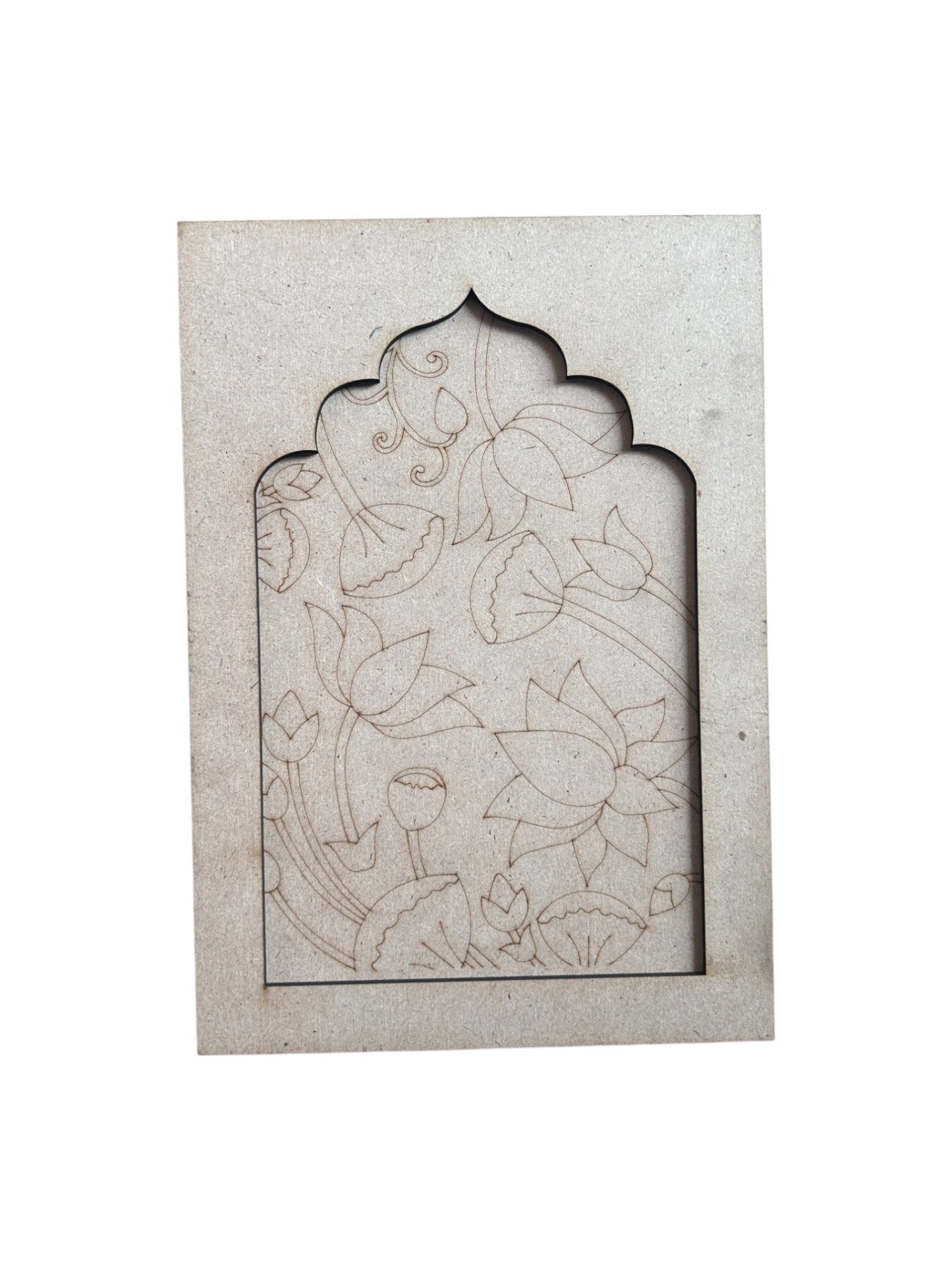 Pre Marked Mdf - Flowers (B) (Jharokha)