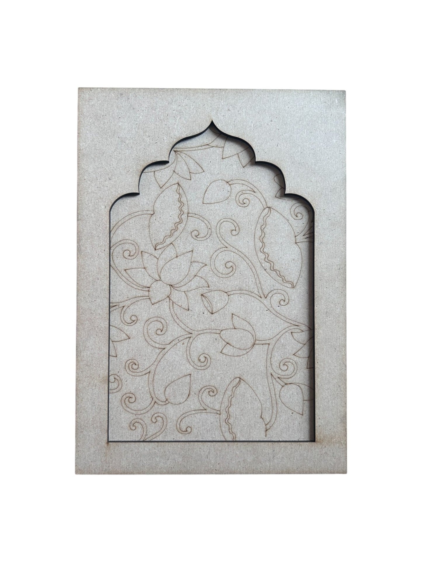 Pre Marked Mdf - Flowers (A) (Jharokha)