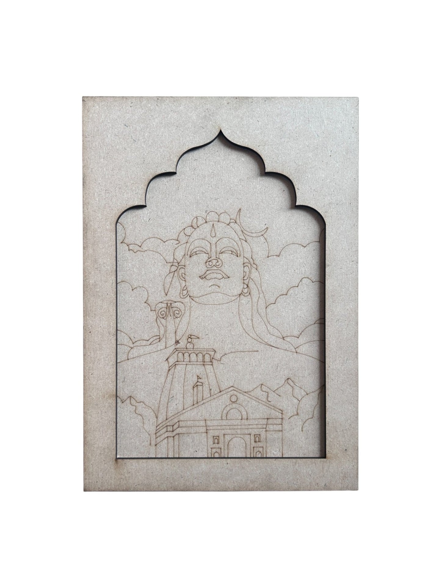 Pre Marked Mdf - Adiyogi Shivji (Jharokha)