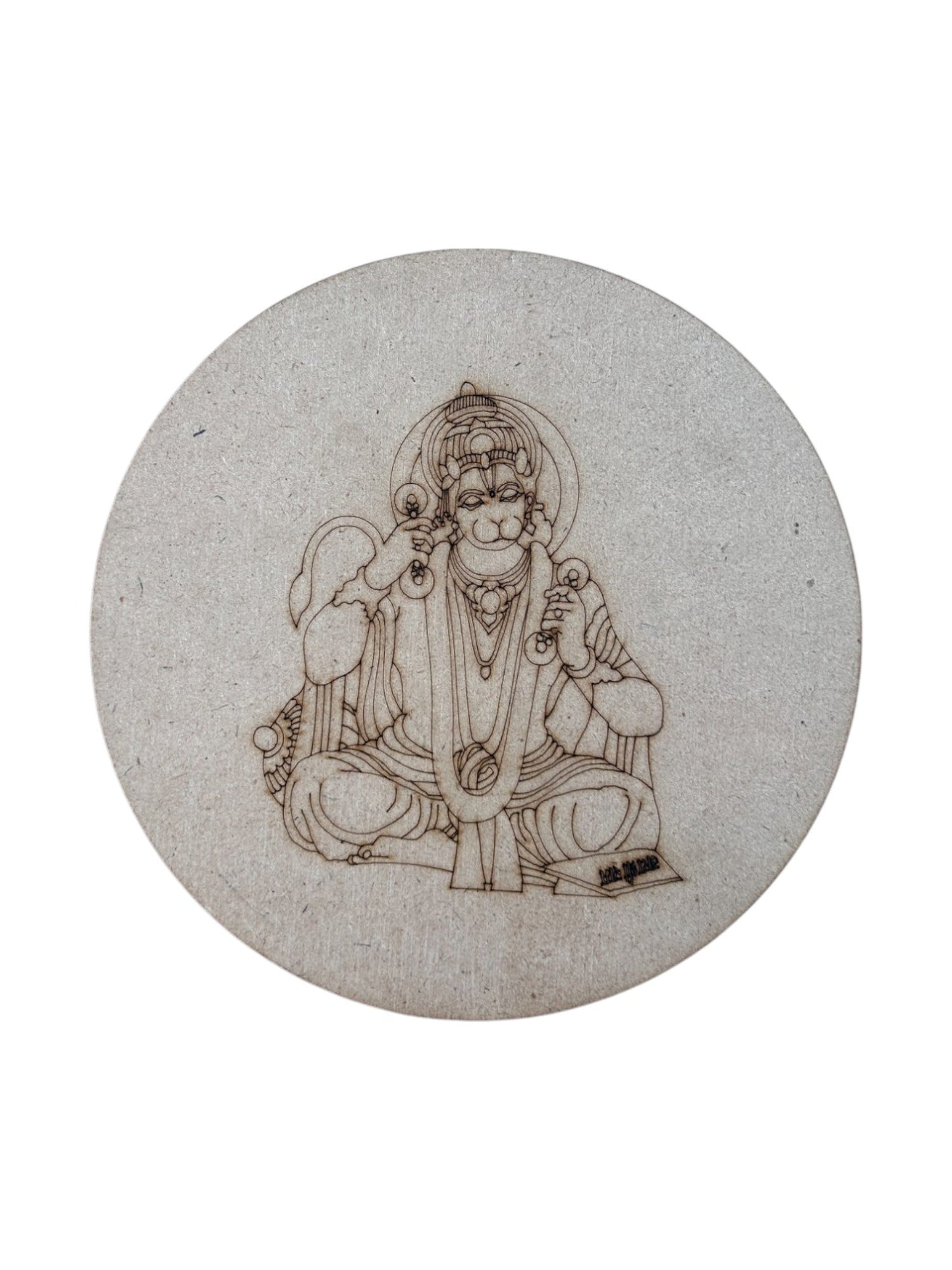 Pre Marked Round Hanumanji Mdf