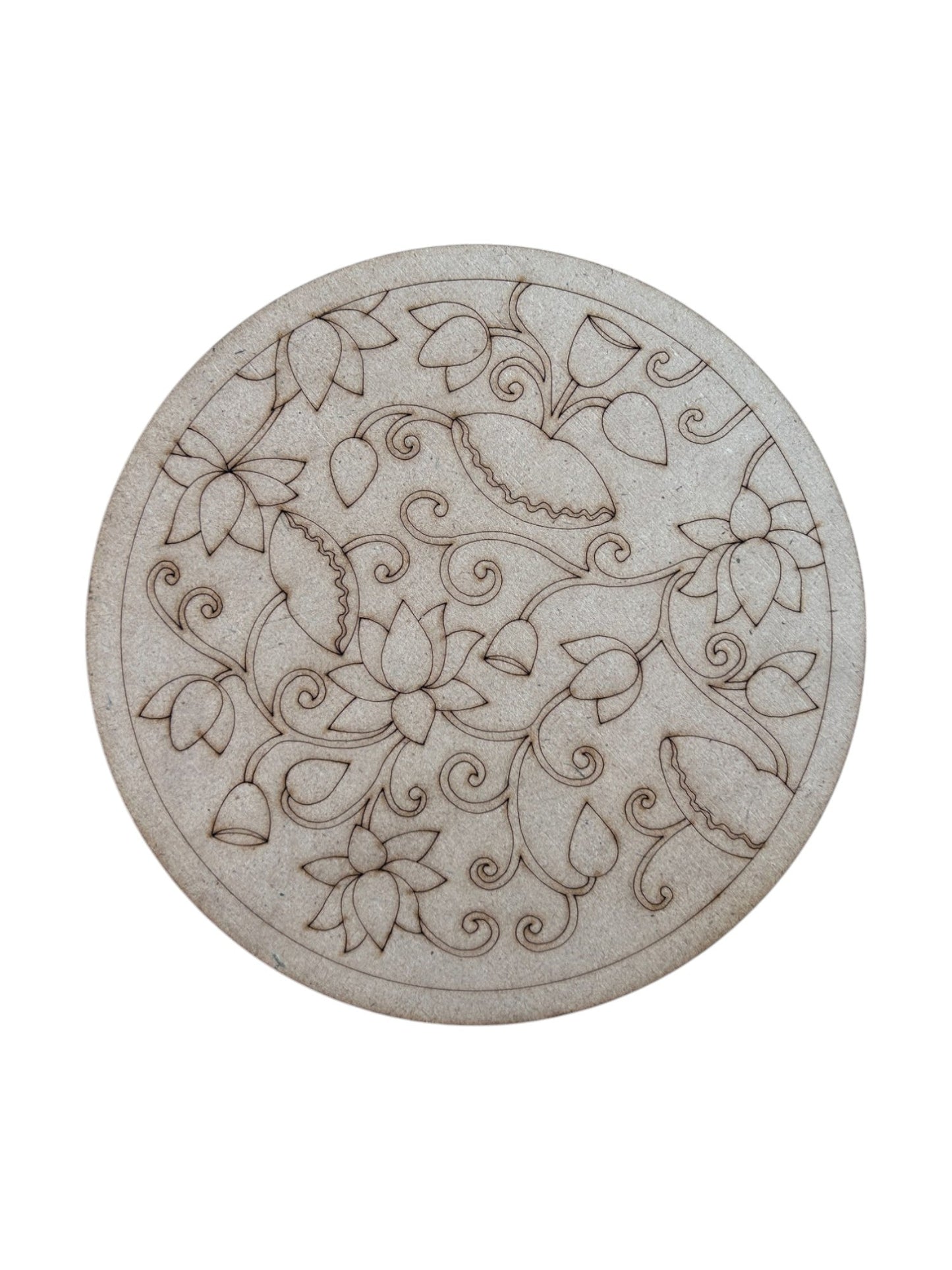 Pre Marked Round Flower Mdf (A)