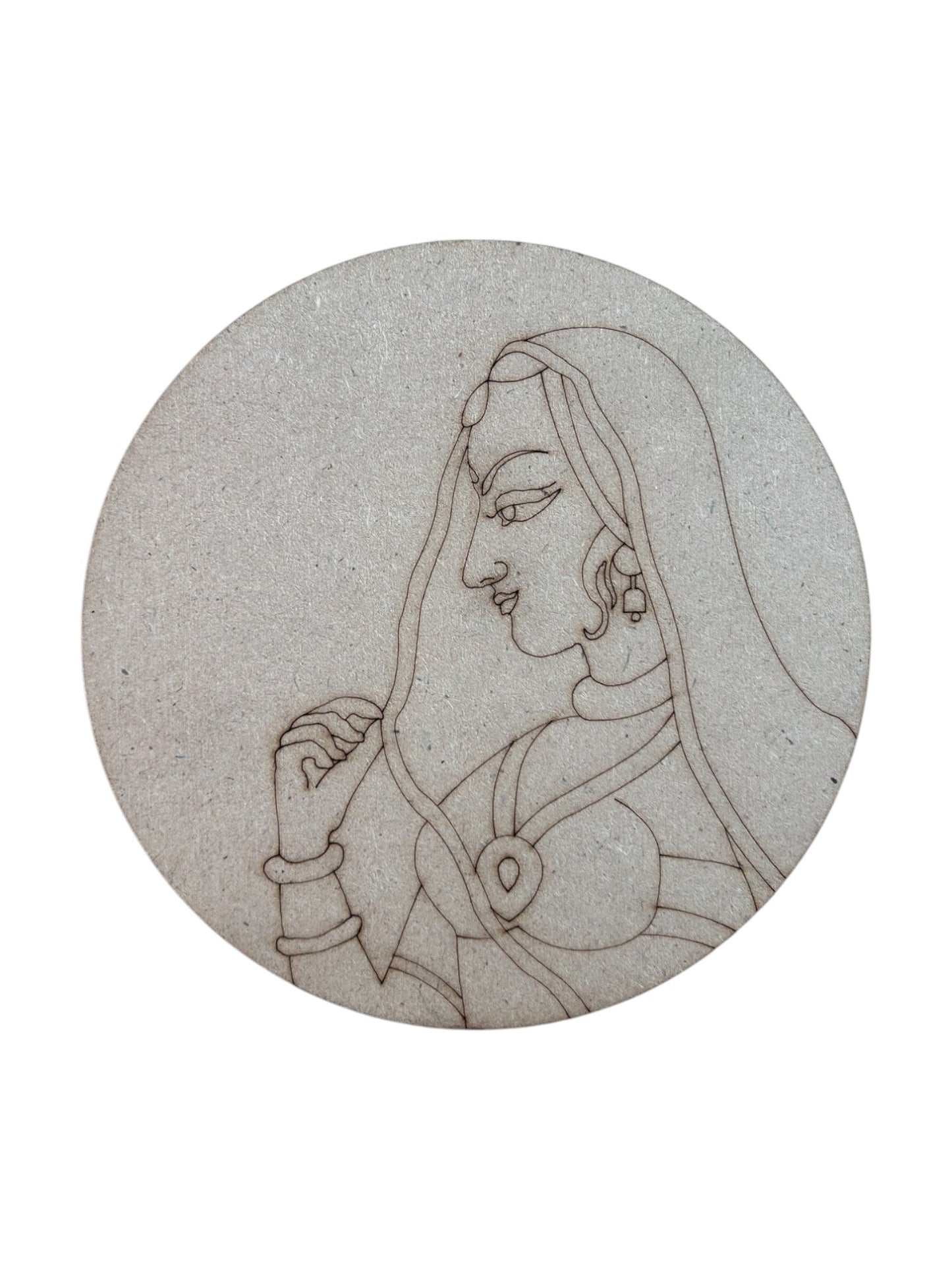 Pre Marked Round Queen Mdf (A)