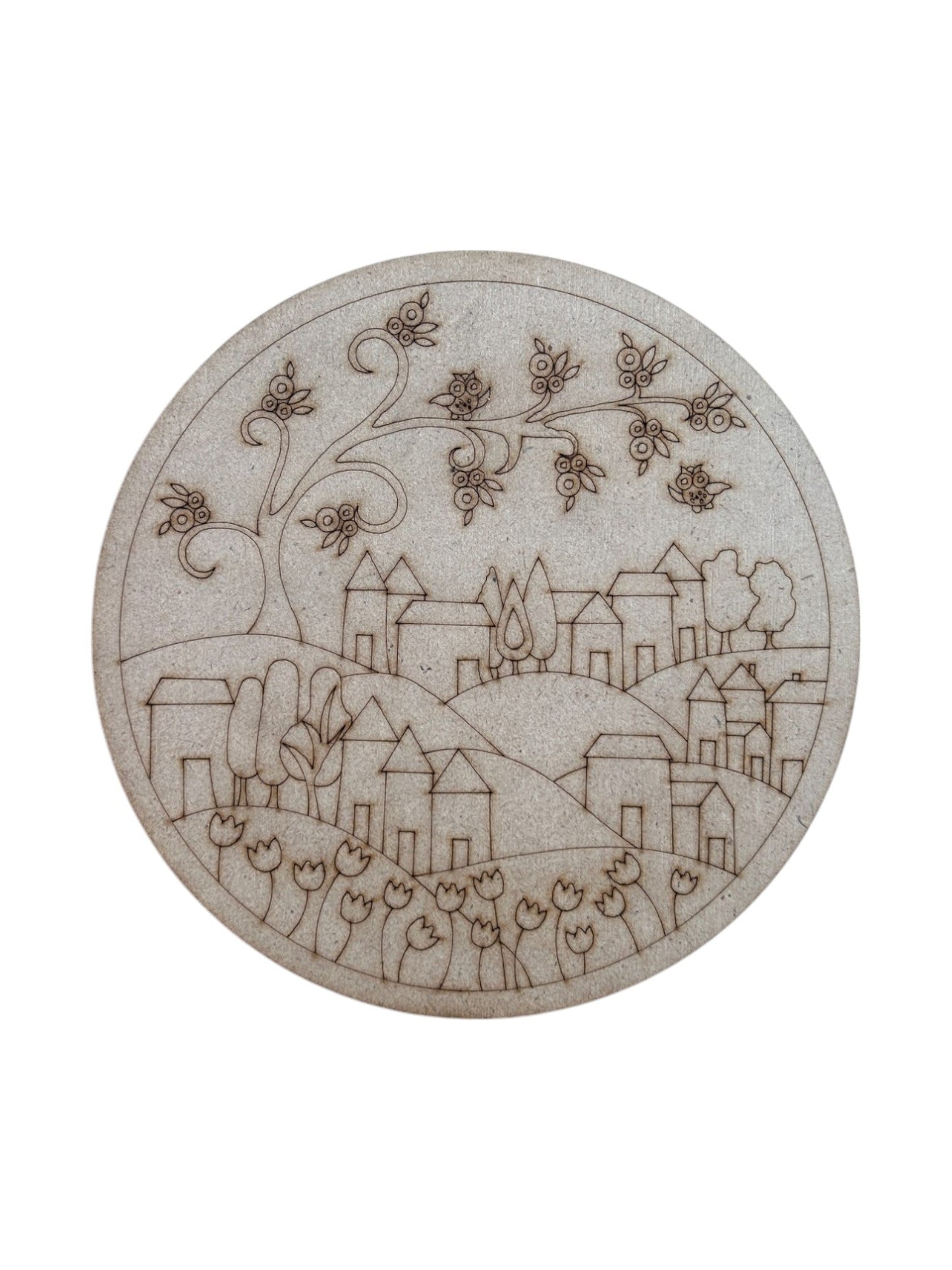 Pre Marked Round City Mdf