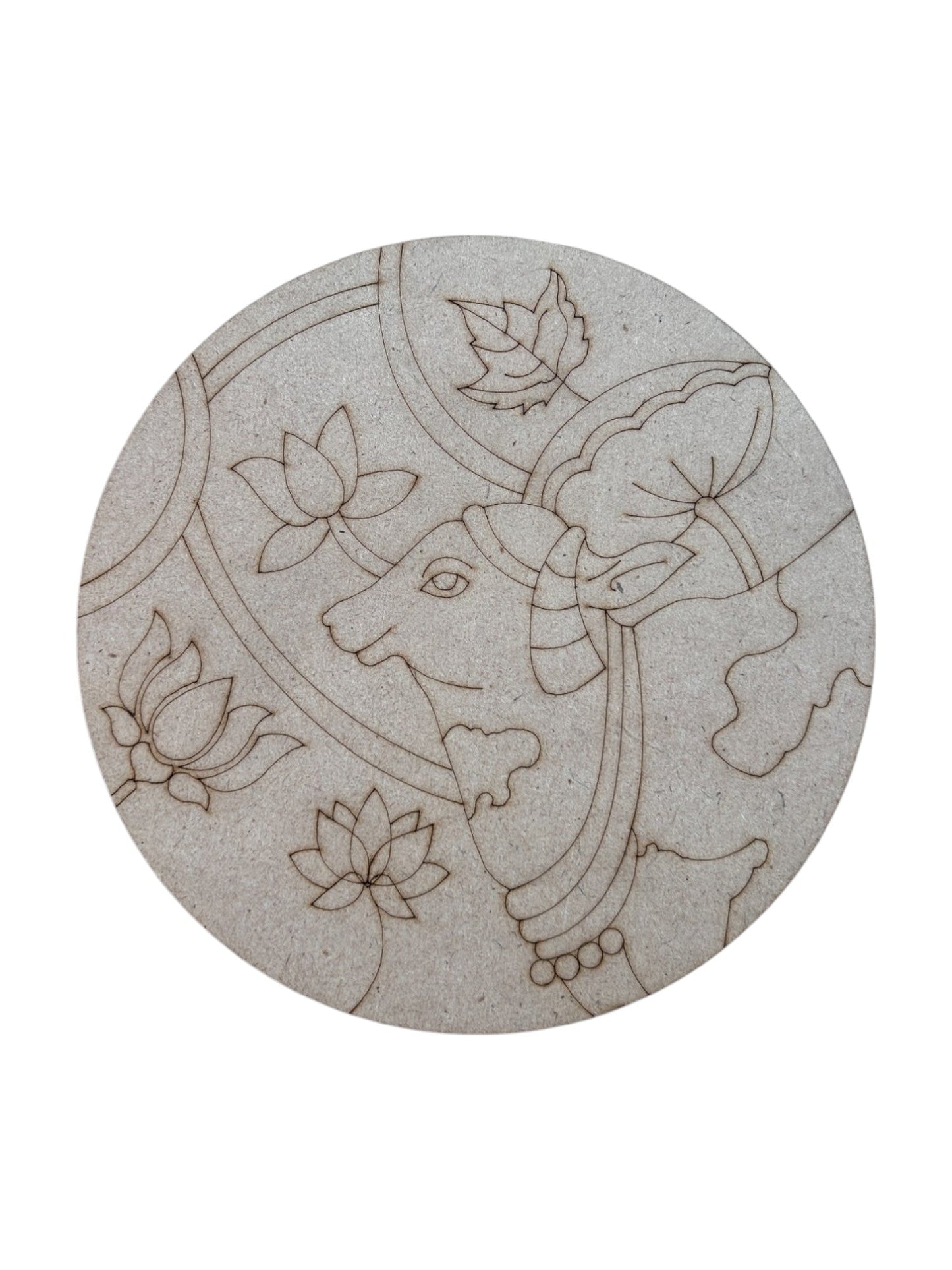Pre Marked Round Cow Mdf (A)