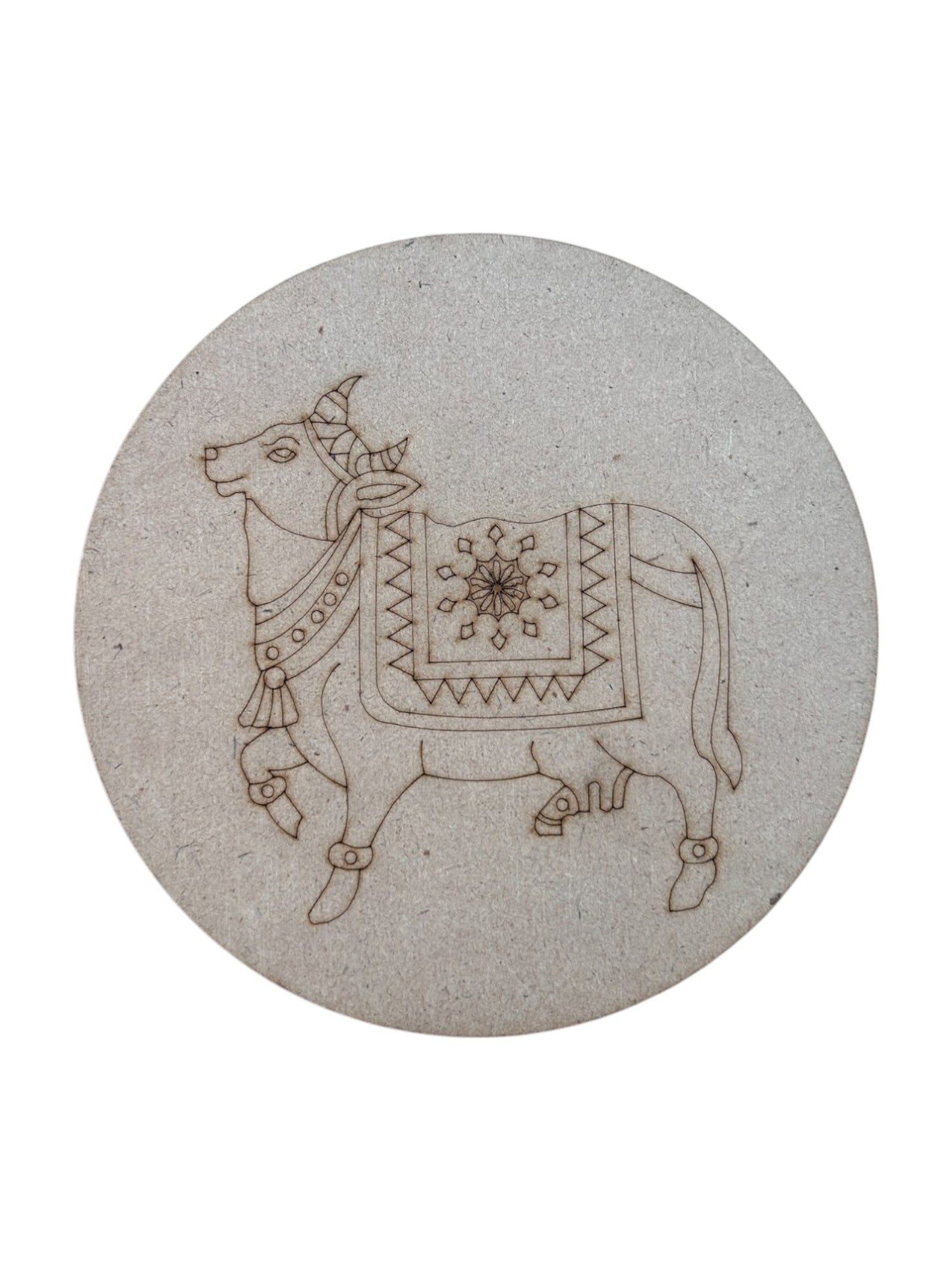 Pre Marked Round Cow Mdf (B)