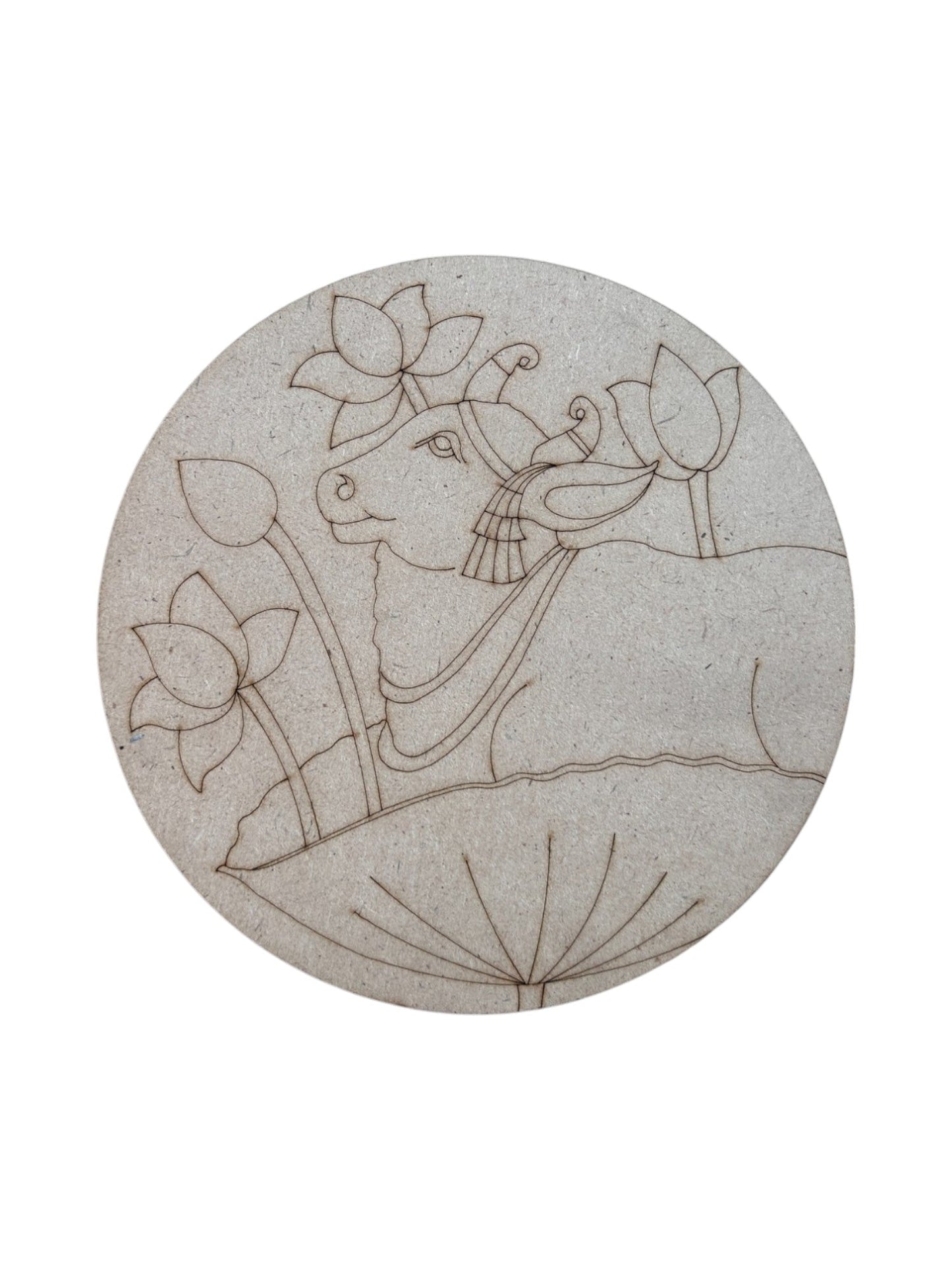 Pre Marked Round Cow Mdf (C)