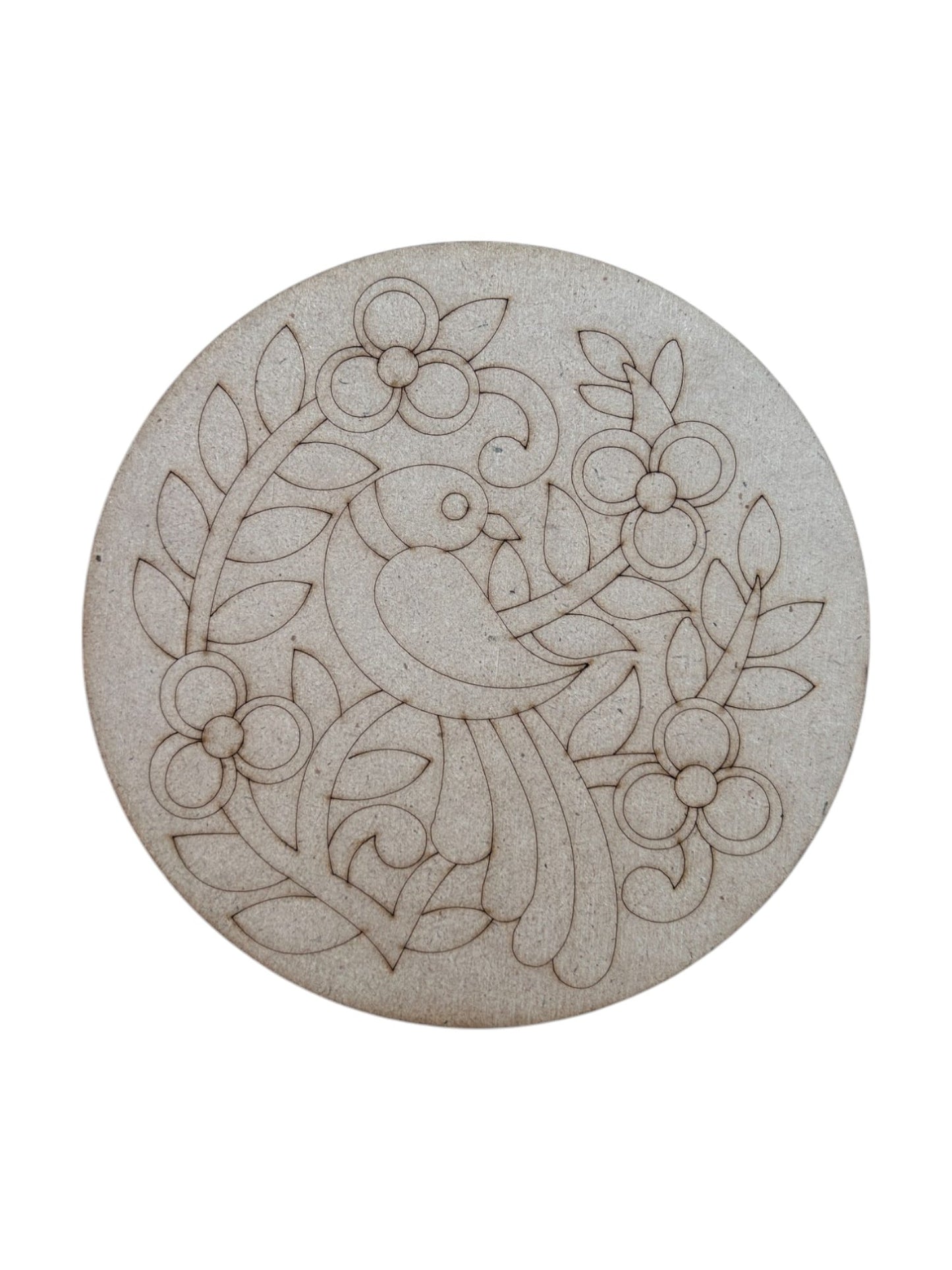 Pre Marked Round Peacock Mdf (C)